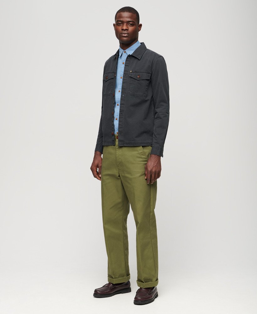 merchant store - ripstop overshirt in frans marineblauw