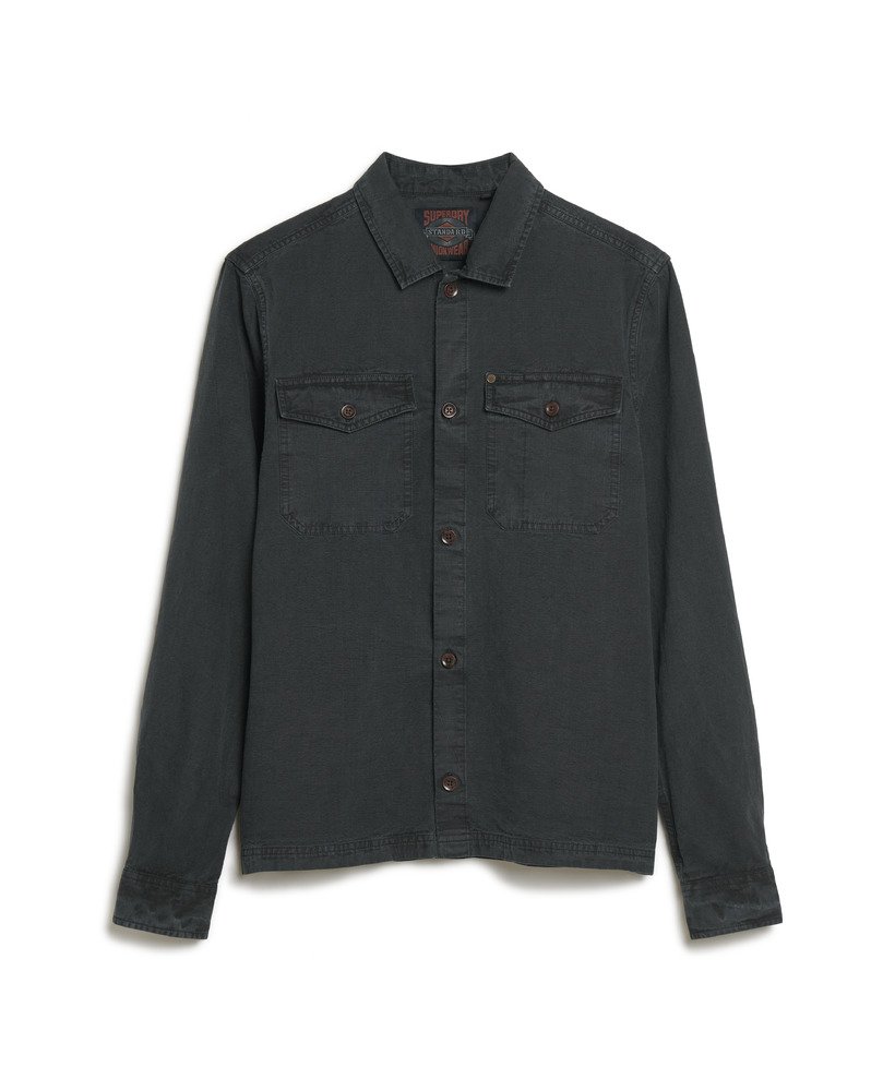 merchant store - ripstop overshirt in frans marineblauw