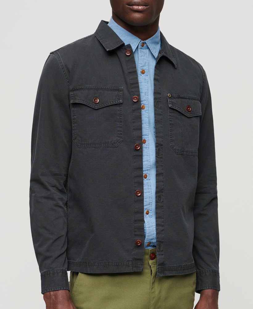 merchant store - ripstop overshirt in frans marineblauw