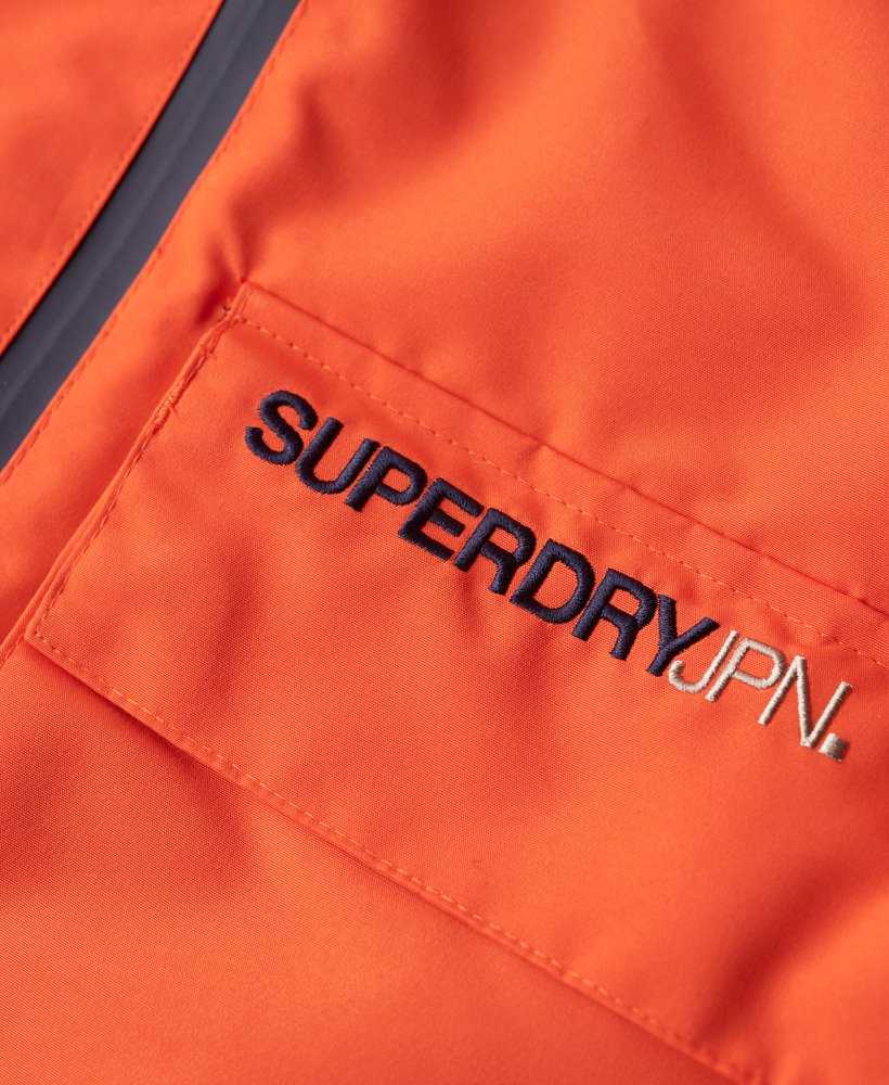 ultieme windbreakerjas in opvallend oranje