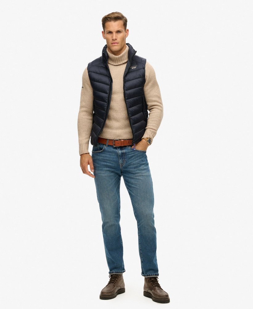 fuji gewatteerd vest zonder capuchon in eclipse navy