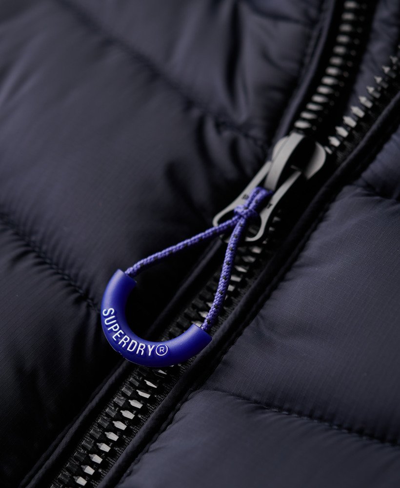 fuji gewatteerd vest zonder capuchon in eclipse navy