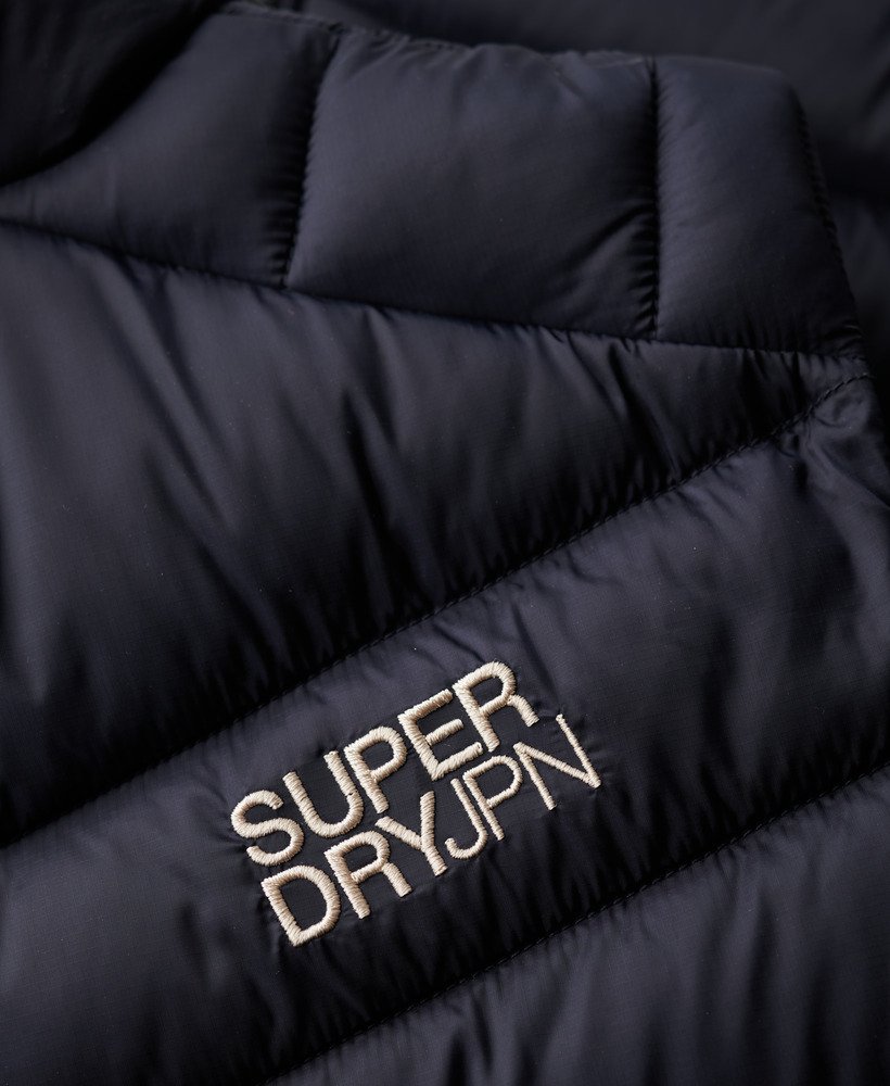 fuji gewatteerd vest zonder capuchon in eclipse navy