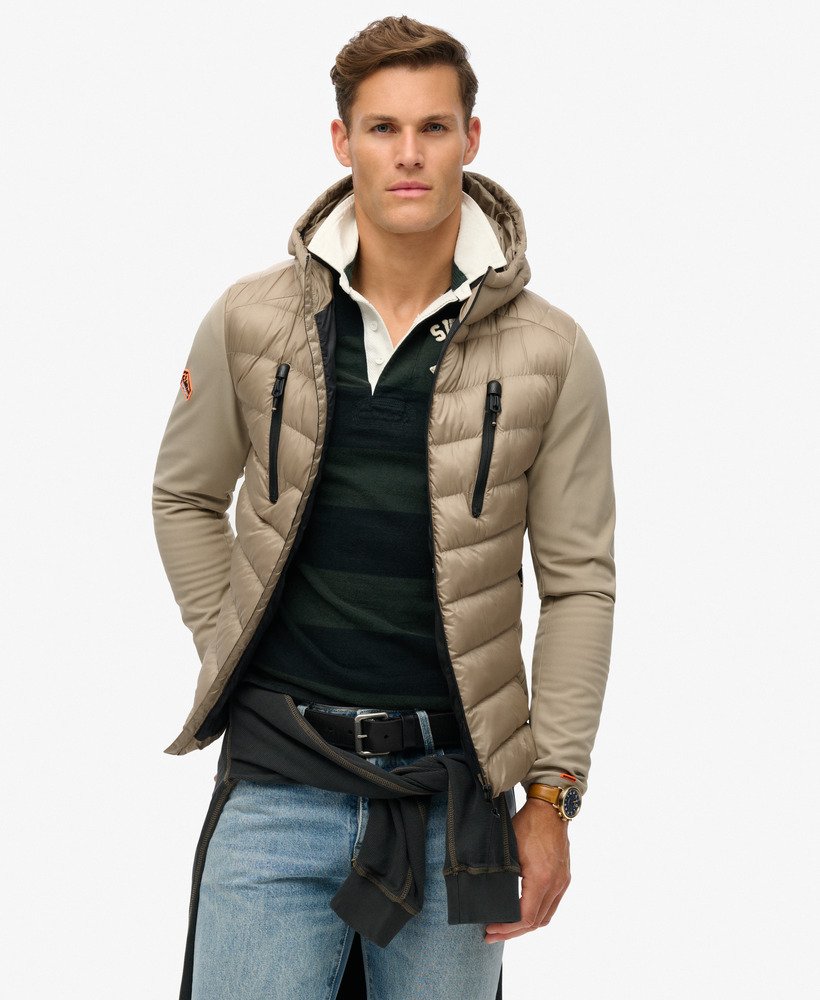storm softshelljack met capuchon in timber wolf brown