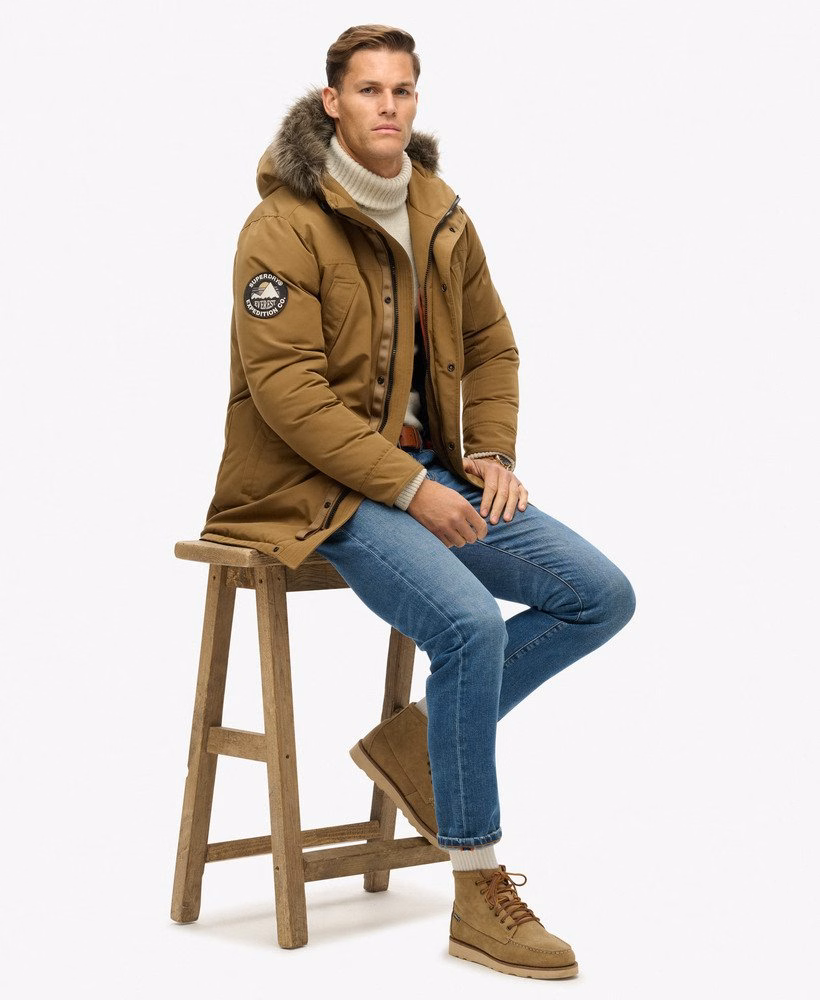 Everest parka met imitatiebont