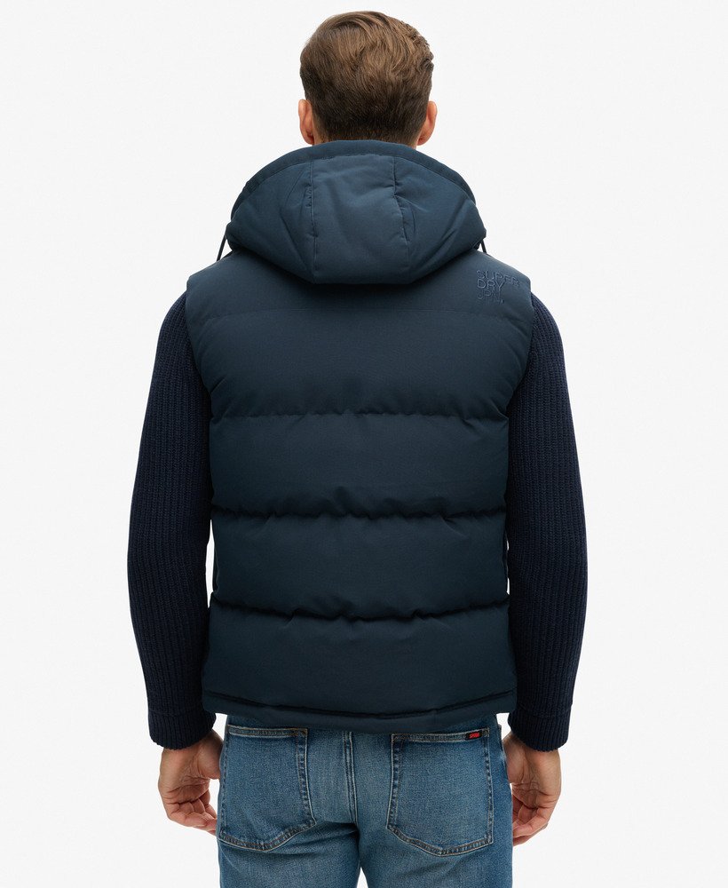 everest gewatteerd vest met capuchon in eclipse navy