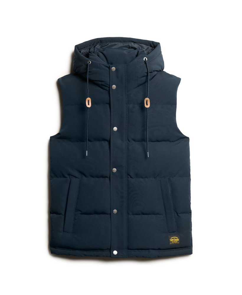 everest gewatteerd vest met capuchon in eclipse navy