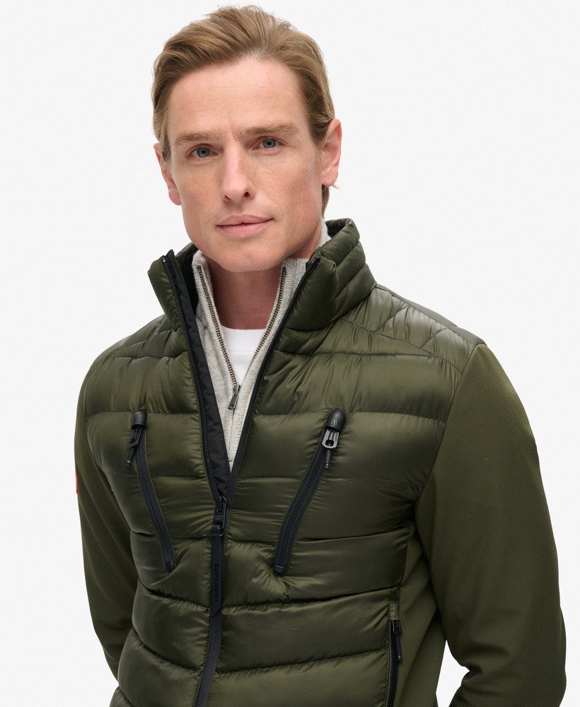 storm softshell hybrid jacket in army khaki