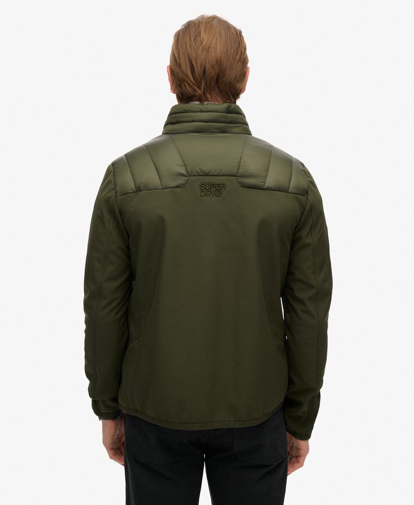 storm softshell hybrid jacket in army khaki