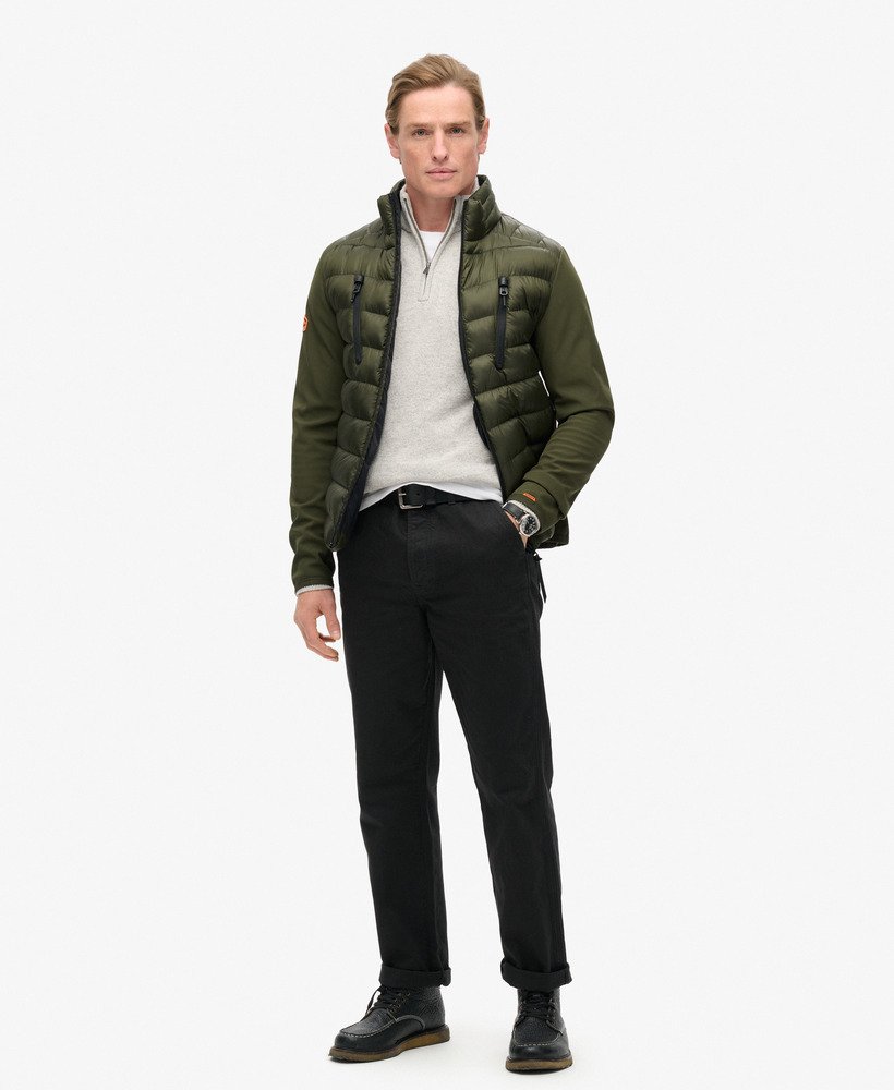 storm softshell hybrid jacket in army khaki
