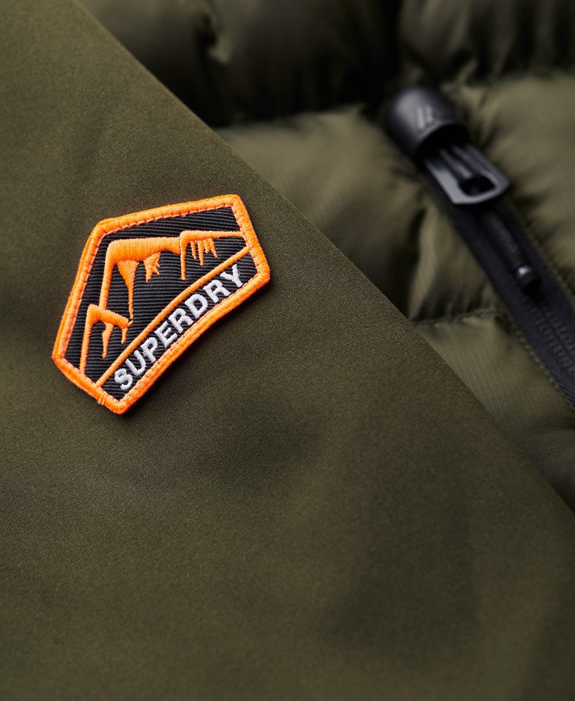 storm softshell hybrid jacket in army khaki