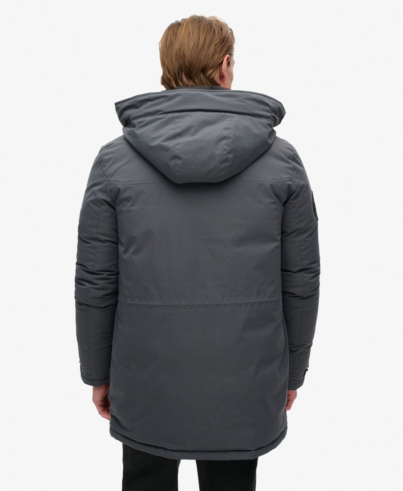 gewatteerde parka in de kleur ebony