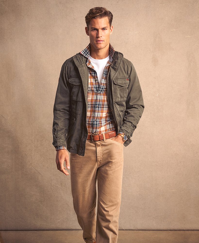 rookie militair jack in legergroen khaki groen