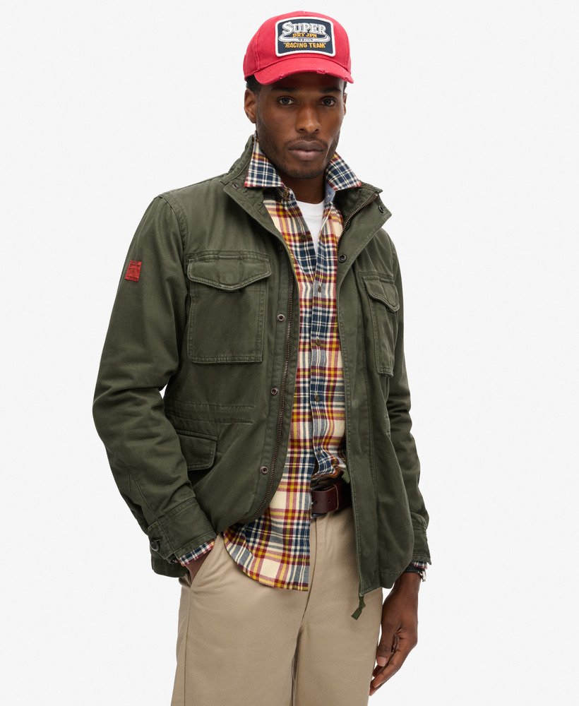 rookie militair jack in legergroen khaki groen