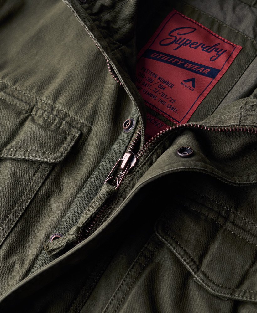 rookie militair jack in legergroen khaki groen