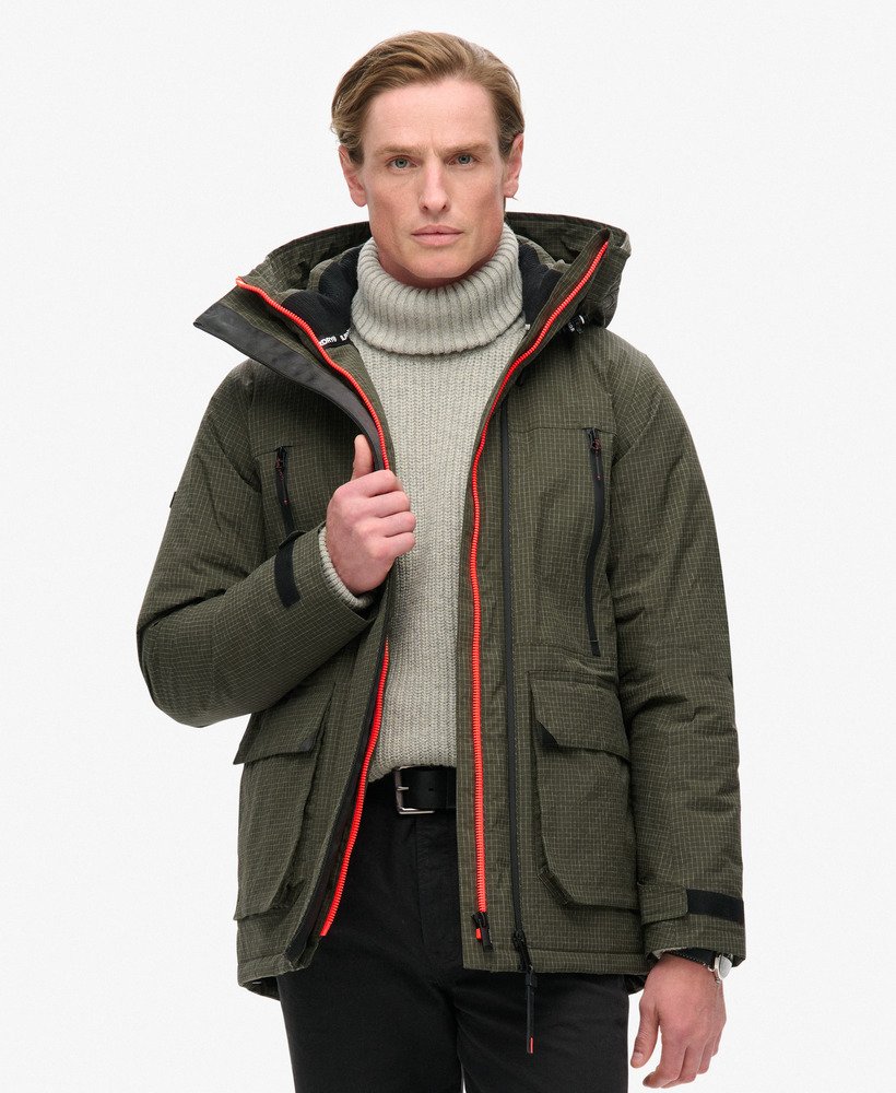 ripstop ultimate windbreaker jacket in army khaki green