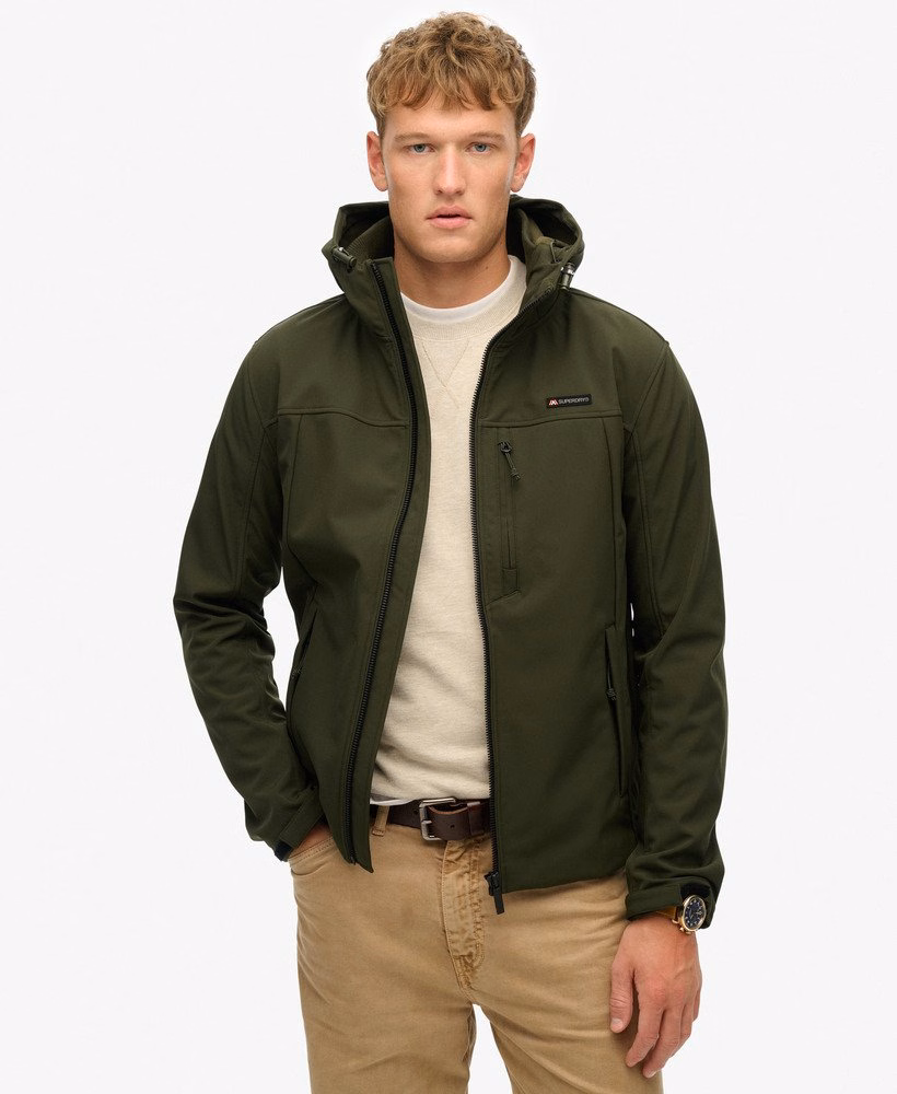 Softshell trekkersjas met capuchon