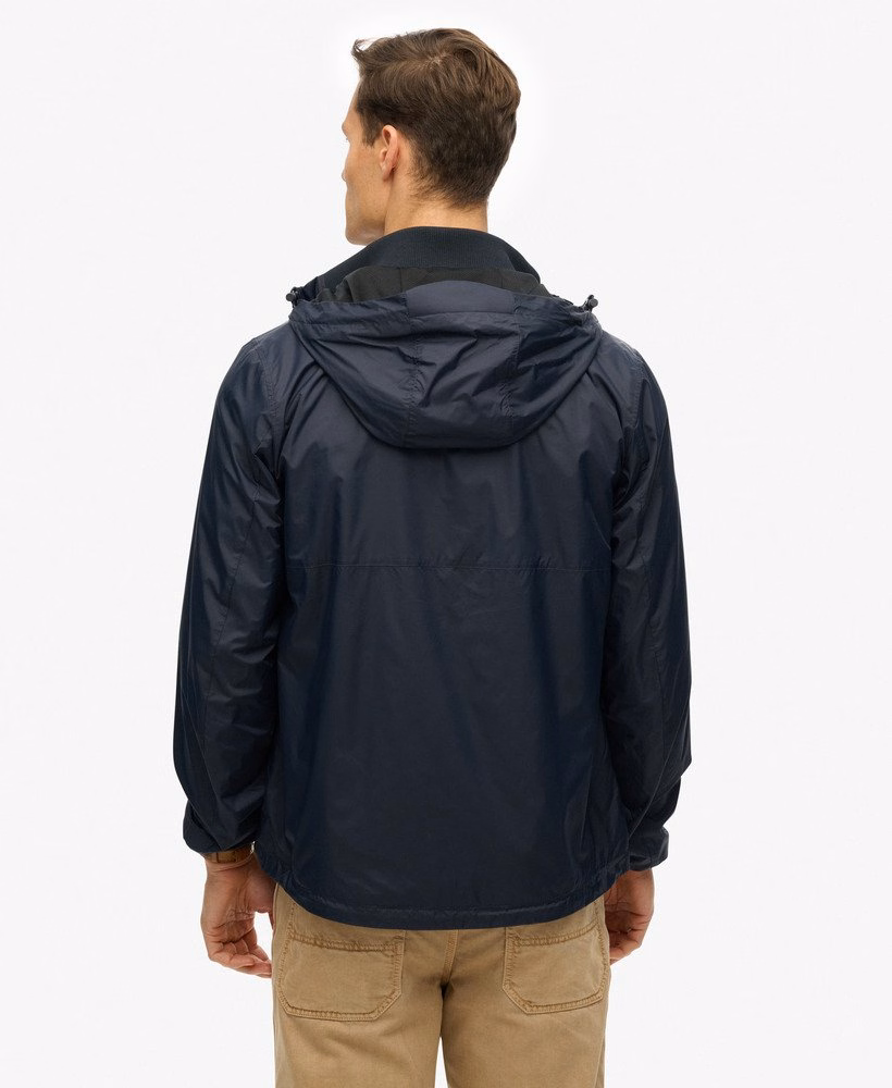 Windjack met capuchon en logo