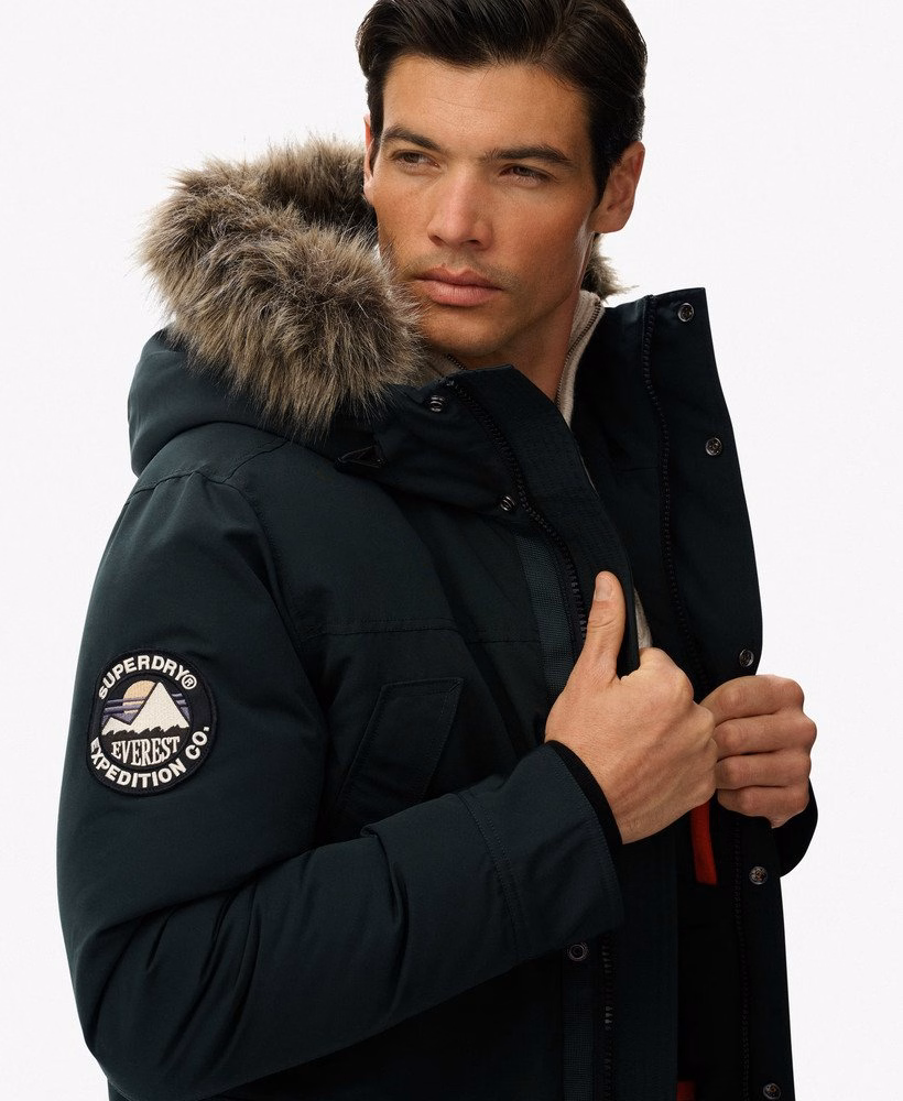 Everest parka met imitatiebont