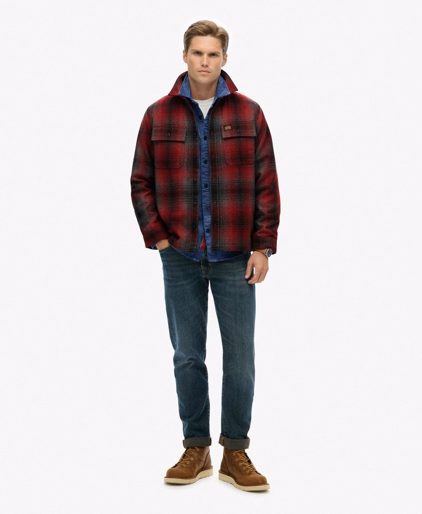 Miller overshirt van wolmix