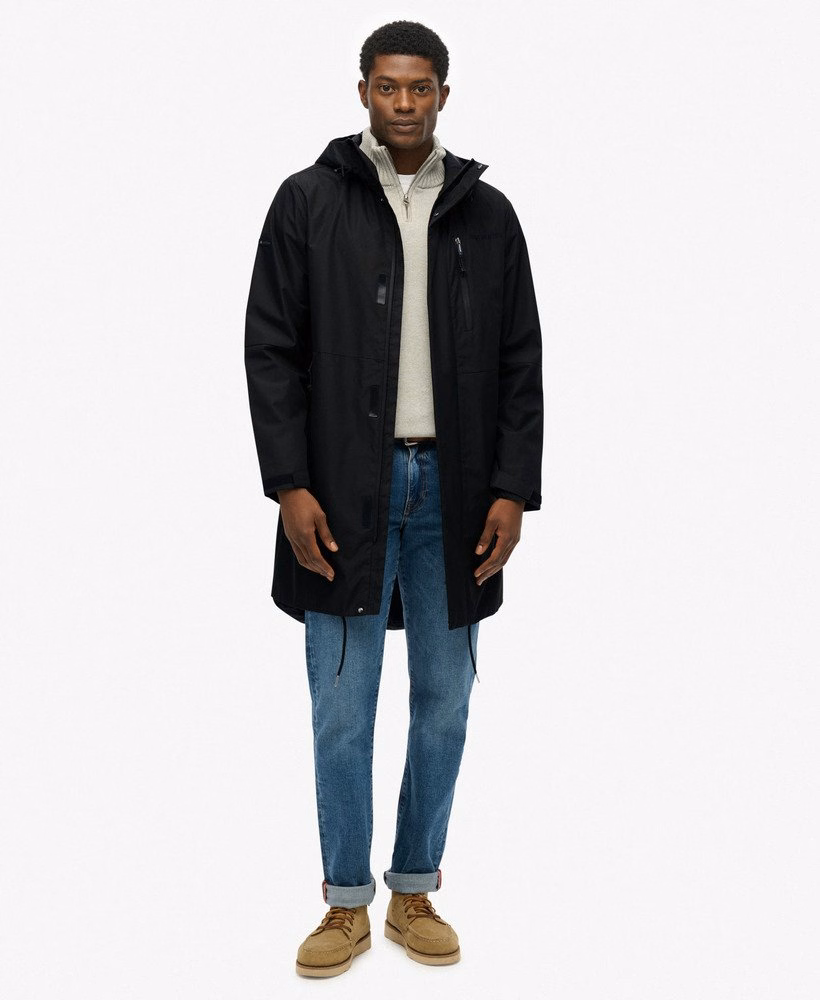 Capuchonparka met fishtail-achterkant