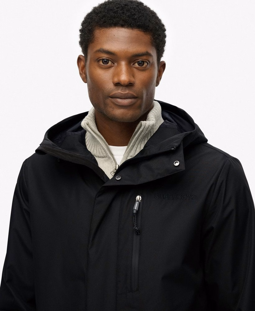 Capuchonparka met fishtail-achterkant