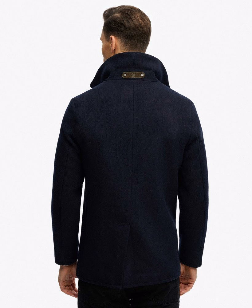 De Merchant Store - Peacoat van wolmix