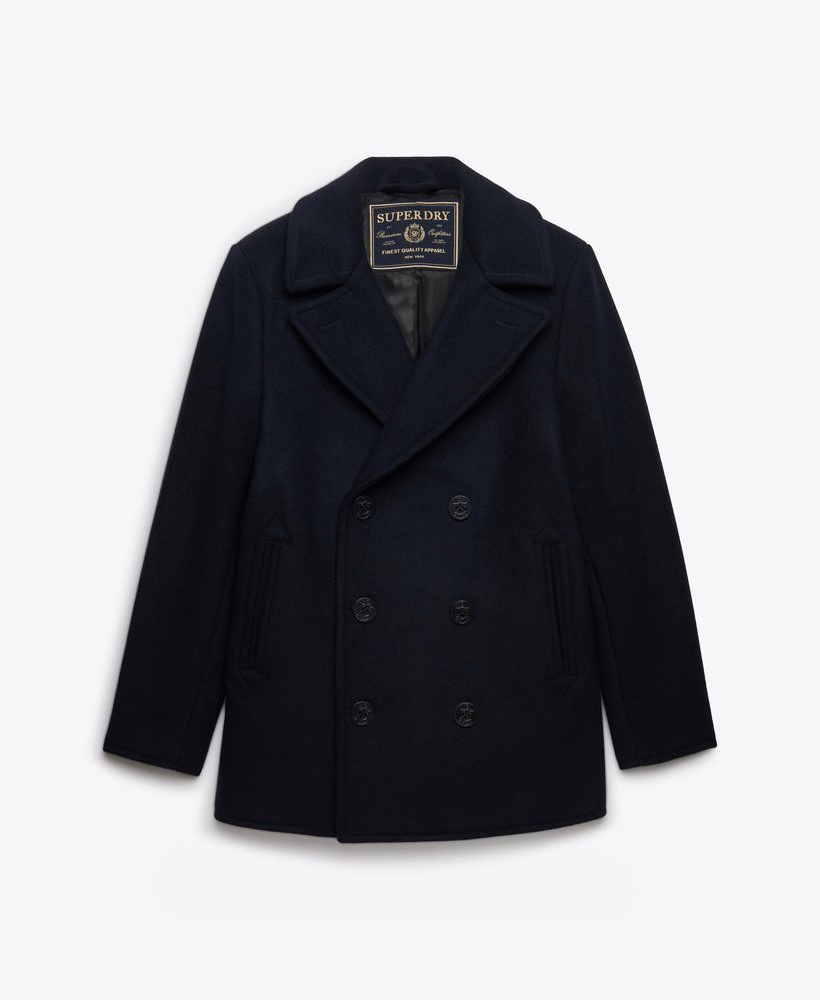 De Merchant Store - Peacoat van wolmix
