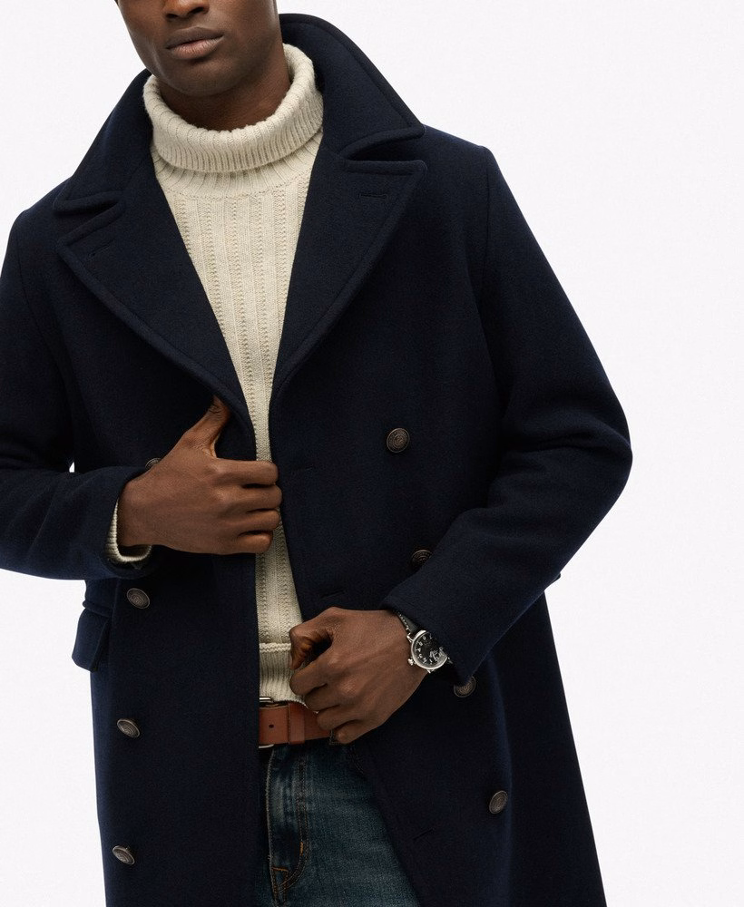 De Merchant Store - Lange jas van wolmix