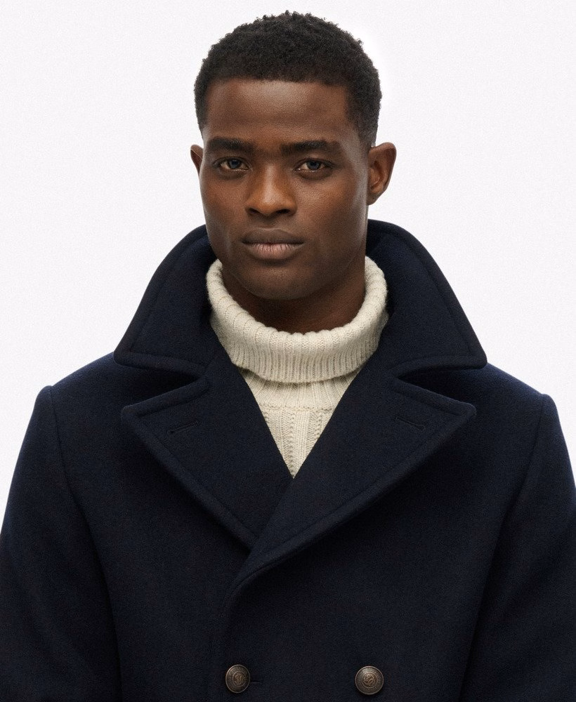 De Merchant Store - Lange jas van wolmix