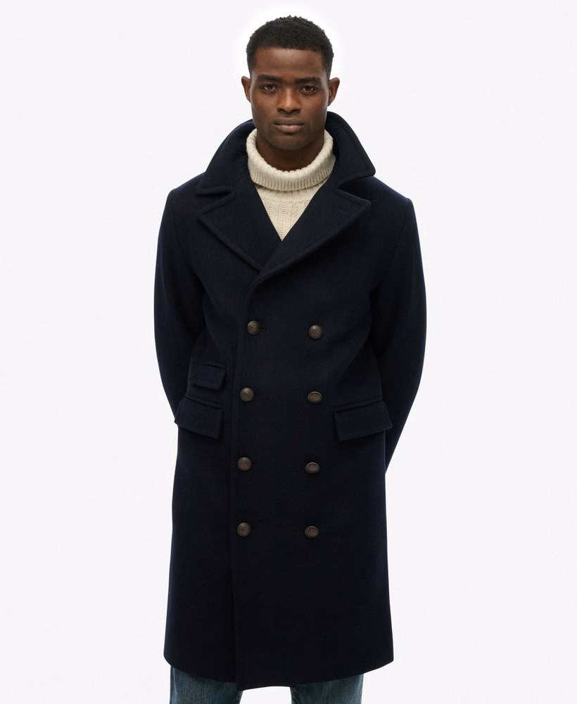 De Merchant Store - Lange jas van wolmix