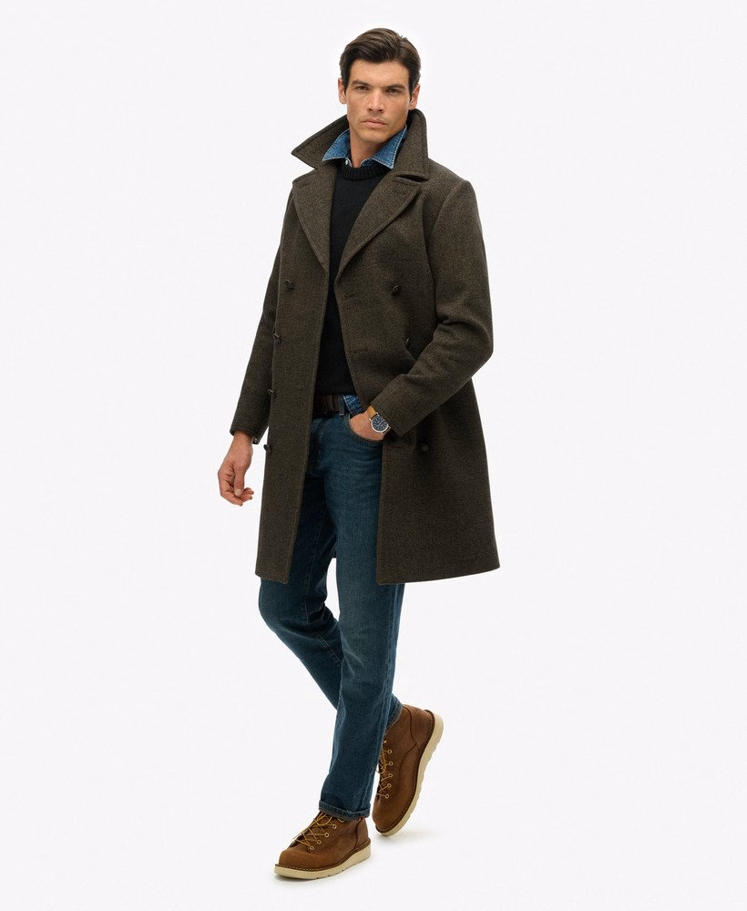 De Merchant Store - Lange jas van wolmix