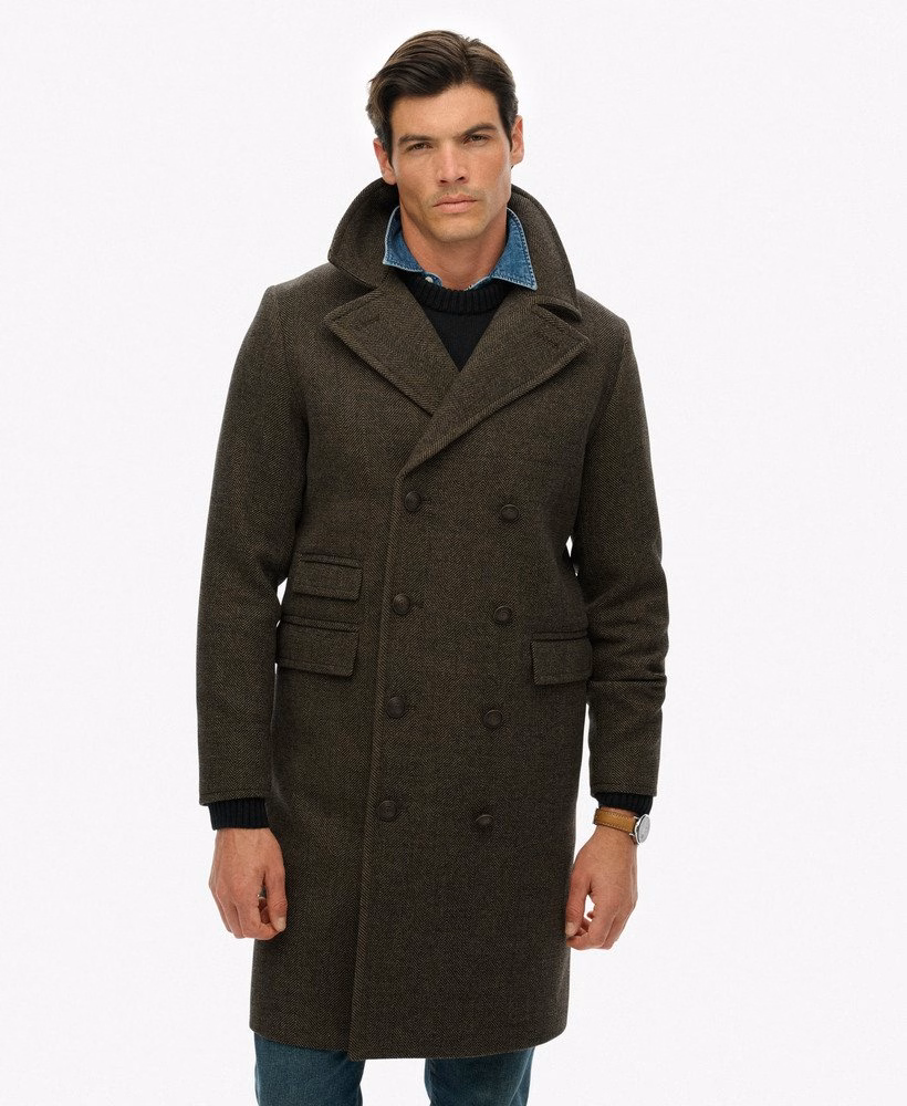 De Merchant Store - Lange jas van wolmix