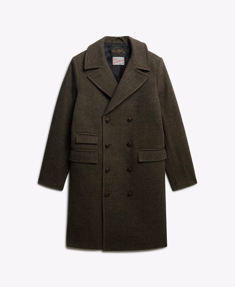 De Merchant Store - Lange jas van wolmix