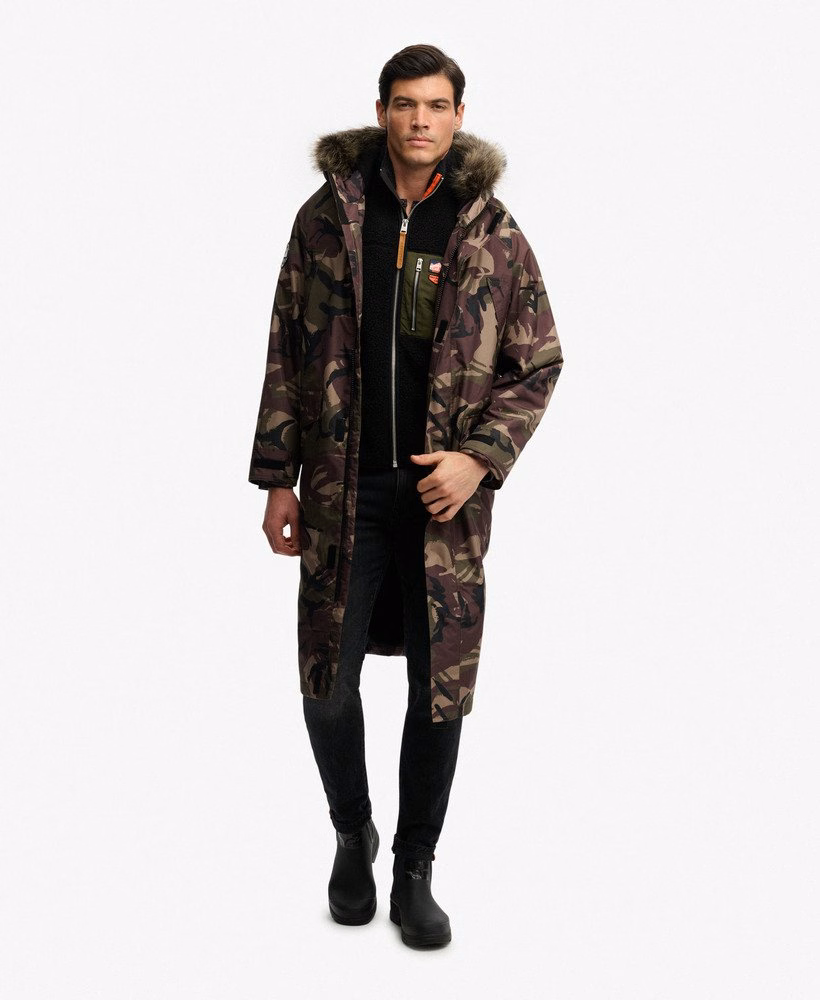 Waterdichte badjas van imitatiebont, model Everest Superdry