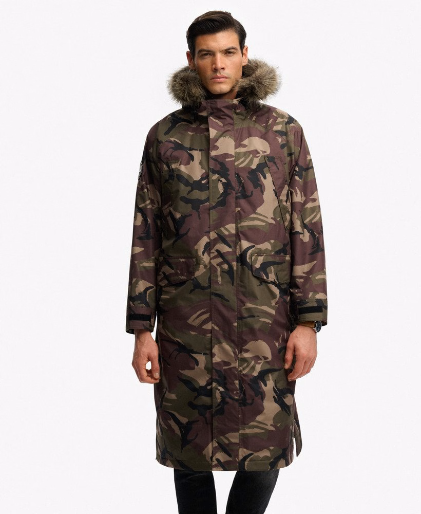 Waterdichte badjas van imitatiebont, model Everest Superdry