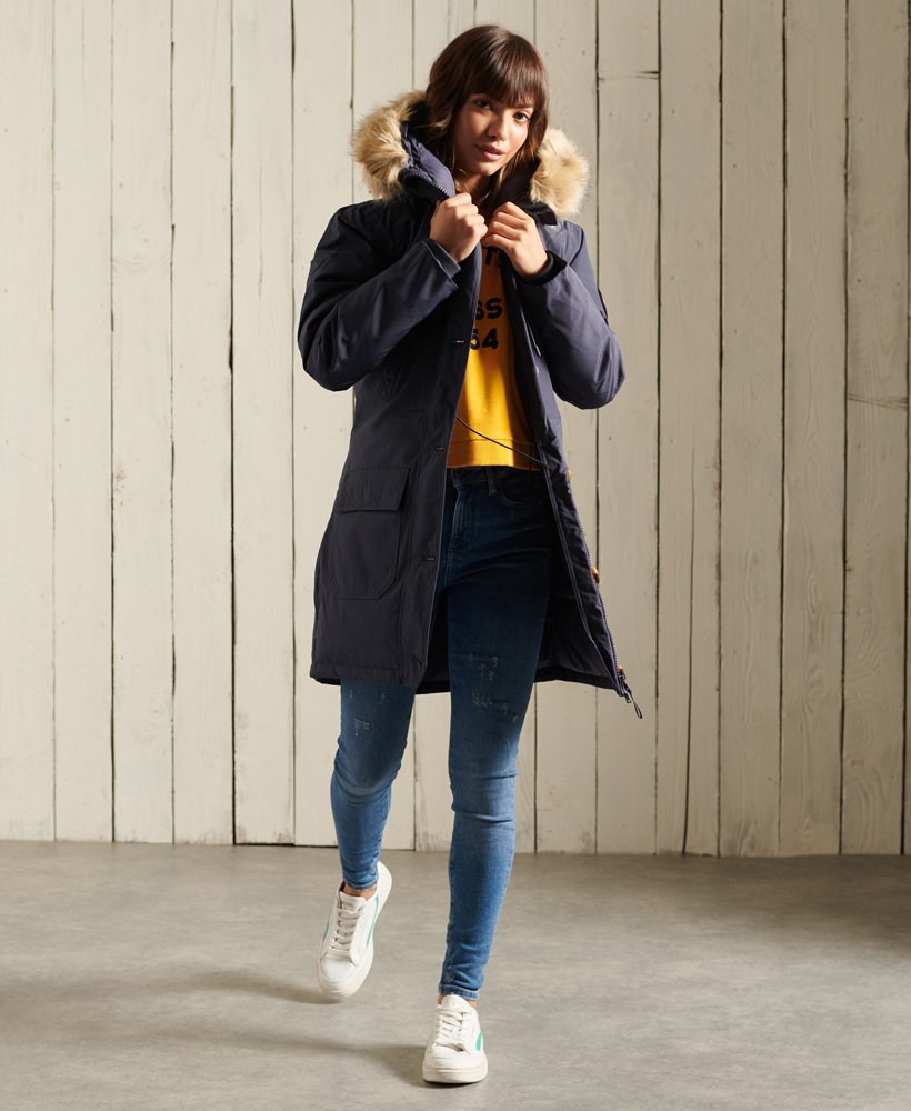 rookie donsjack in gespoeld marineblauw