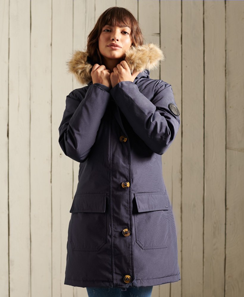 rookie donsjack in gespoeld marineblauw