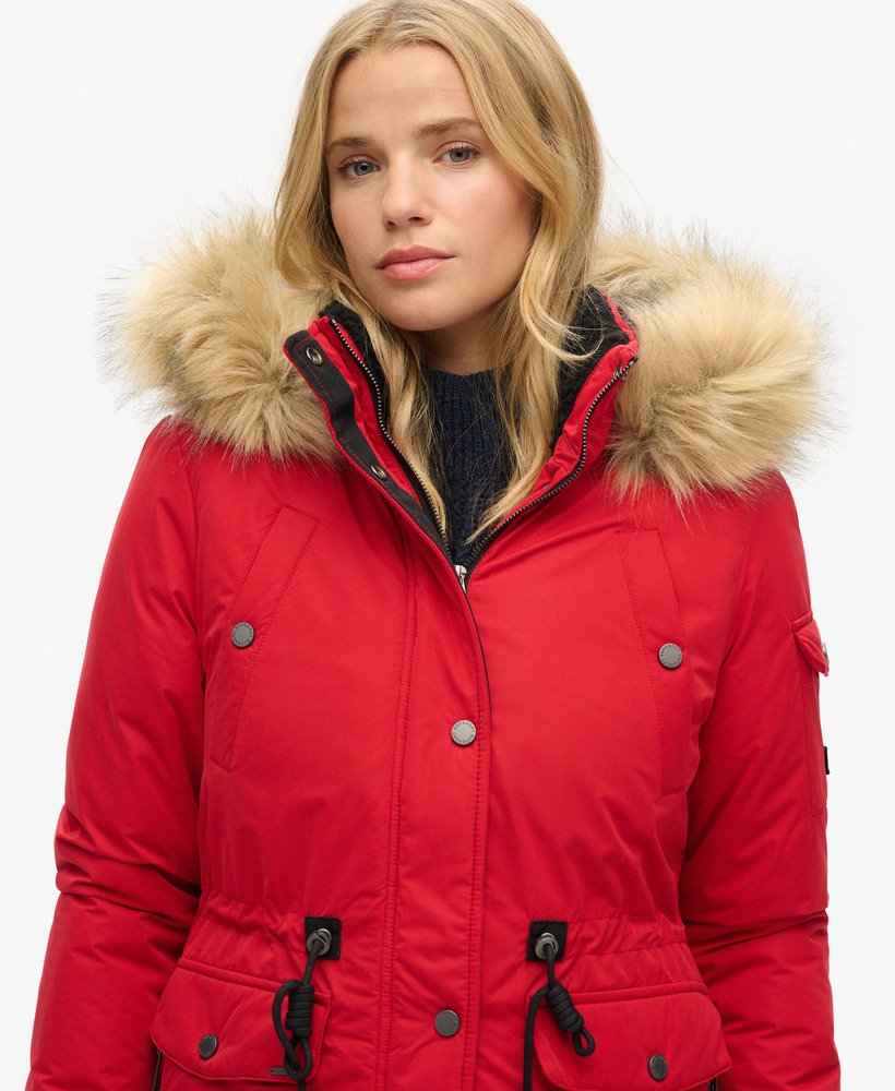 nadare microvezel parka in rood