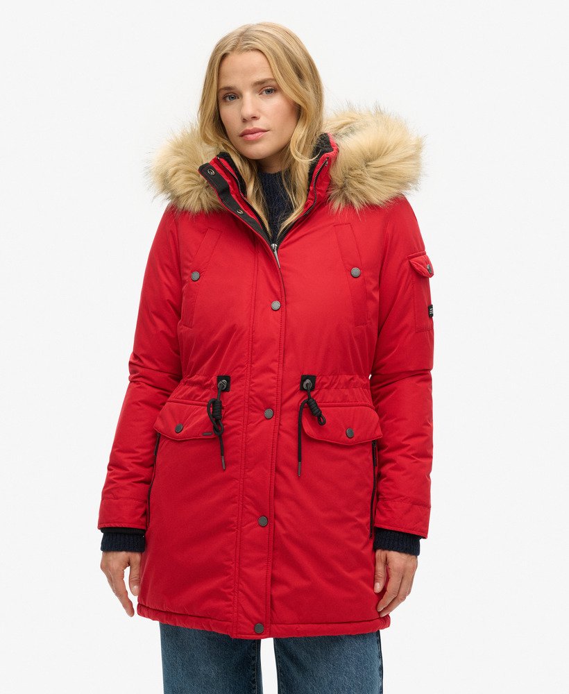 nadare microvezel parka in rood