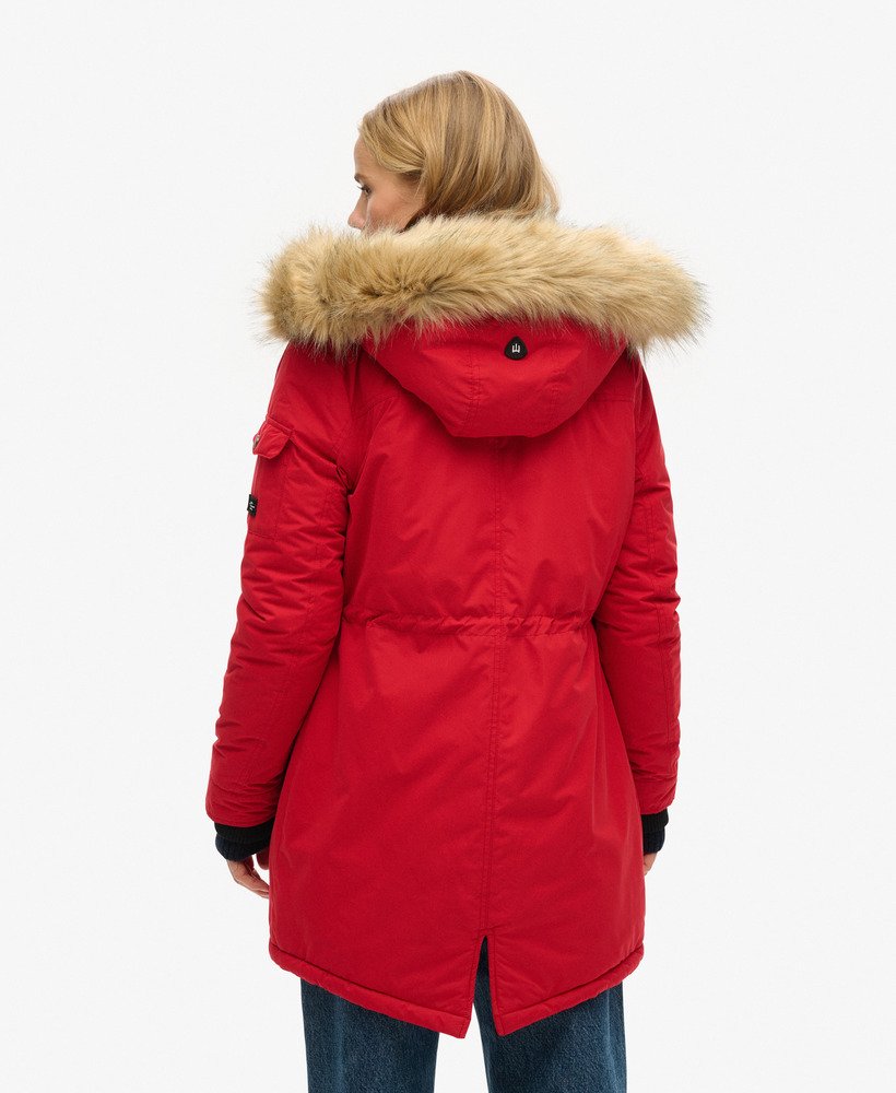 nadare microvezel parka in rood