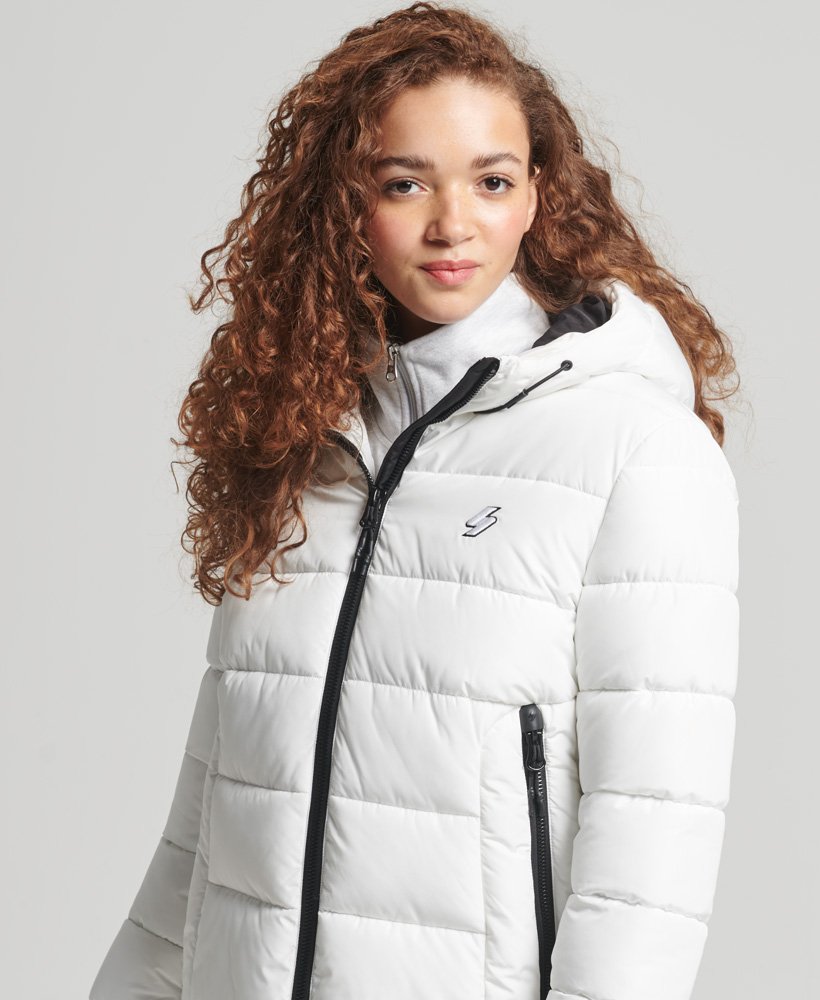 spirit sports pufferjack met capuchon in optic