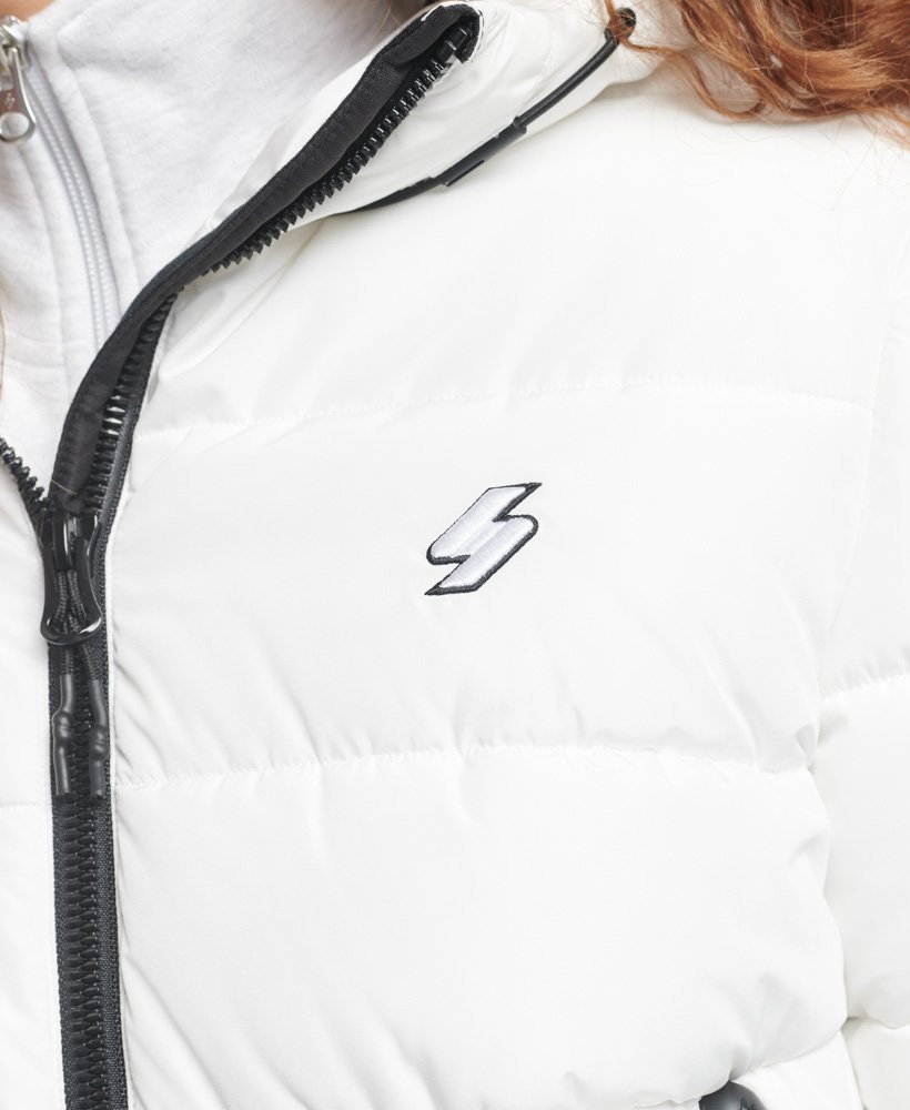 spirit sports pufferjack met capuchon in optic
