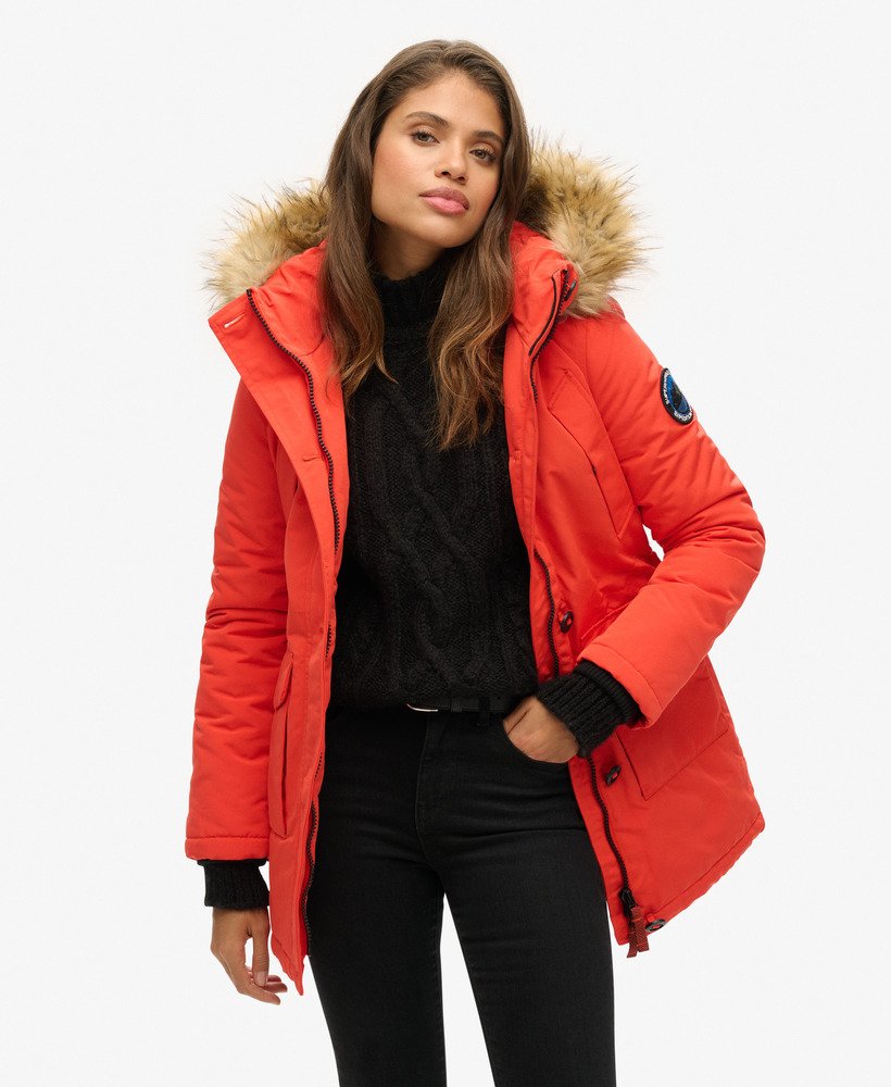 everest parka-jas in opvallend oranje