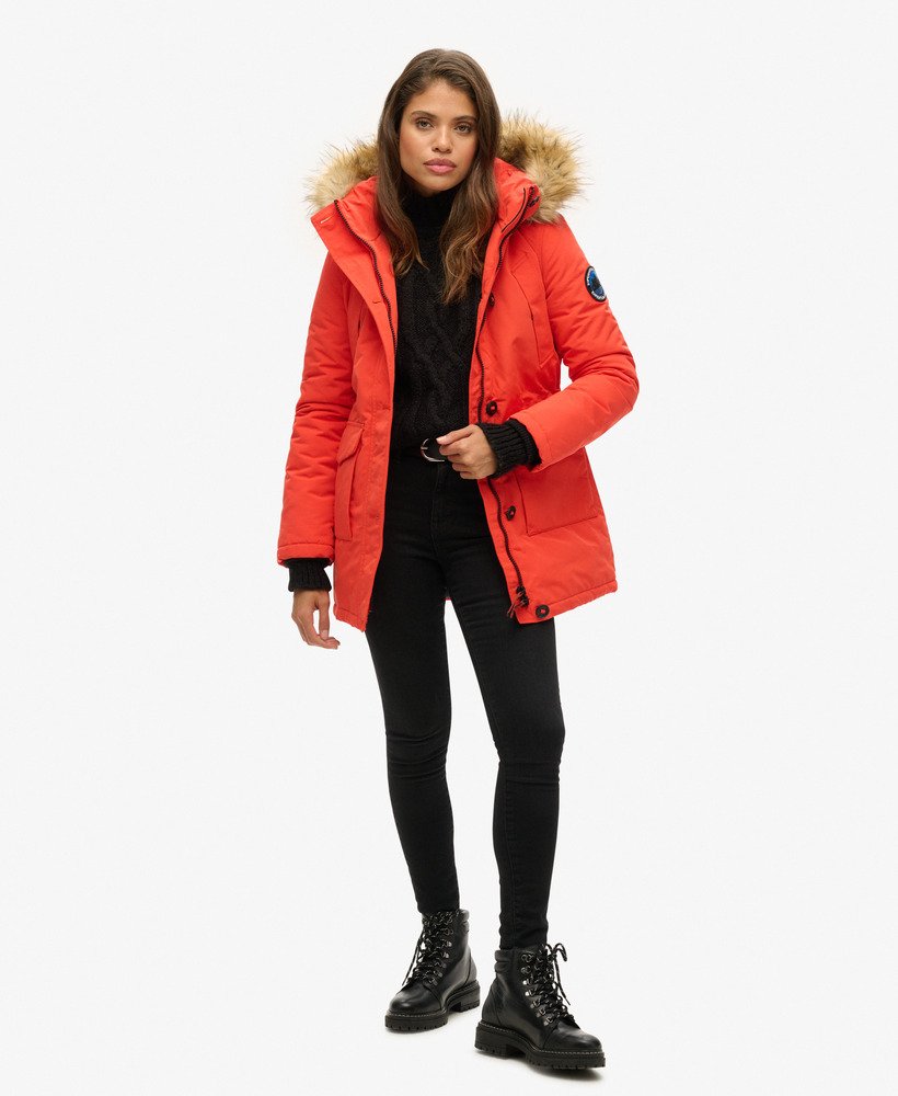 everest parka-jas in opvallend oranje
