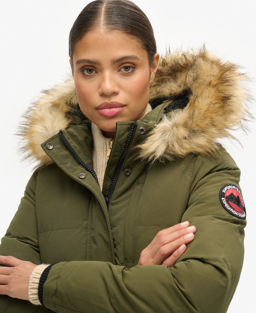 everest gewatteerde bomberjas met capuchon in olijfgroene kleur surplus goods