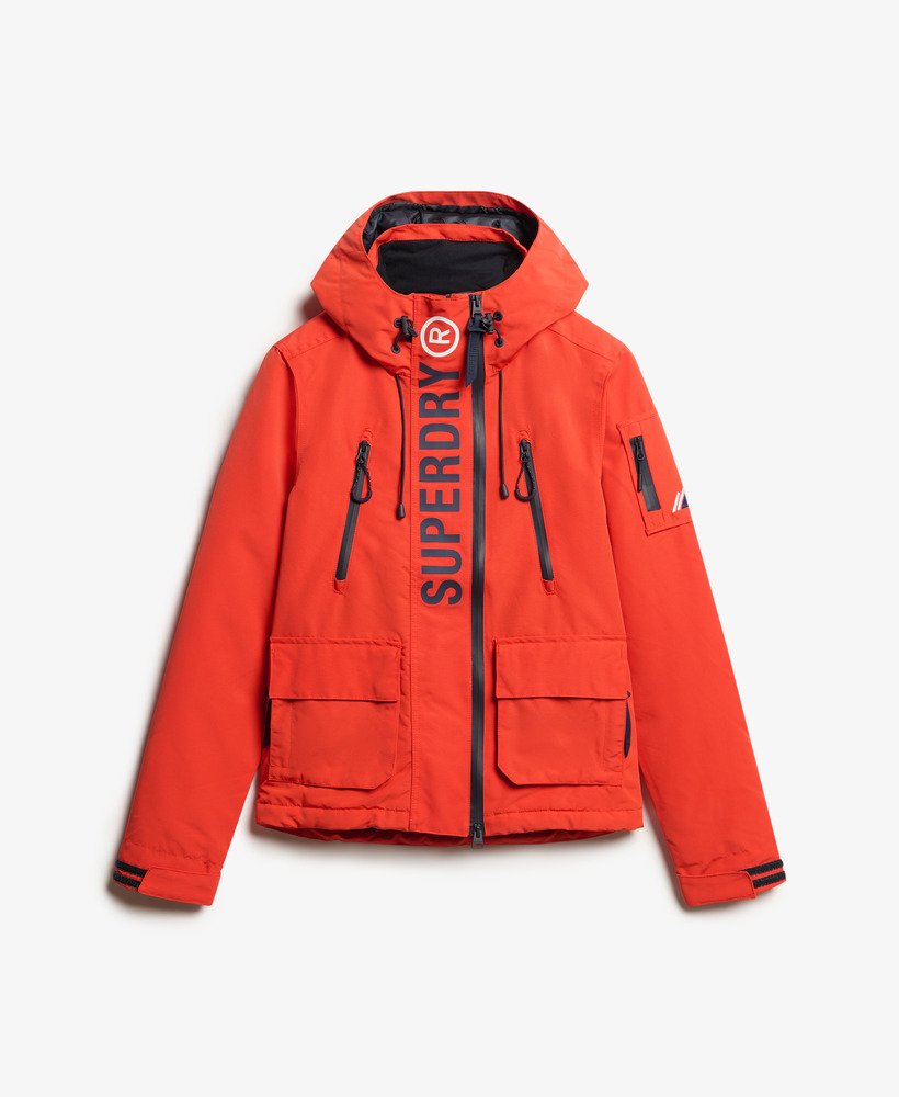 capuchonjack ultimate sd-windcheater in opvallend oranjediepblauw