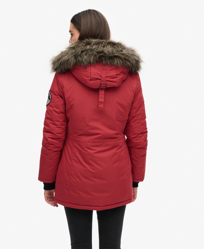 ashley everest parka-jas in baksteenrood