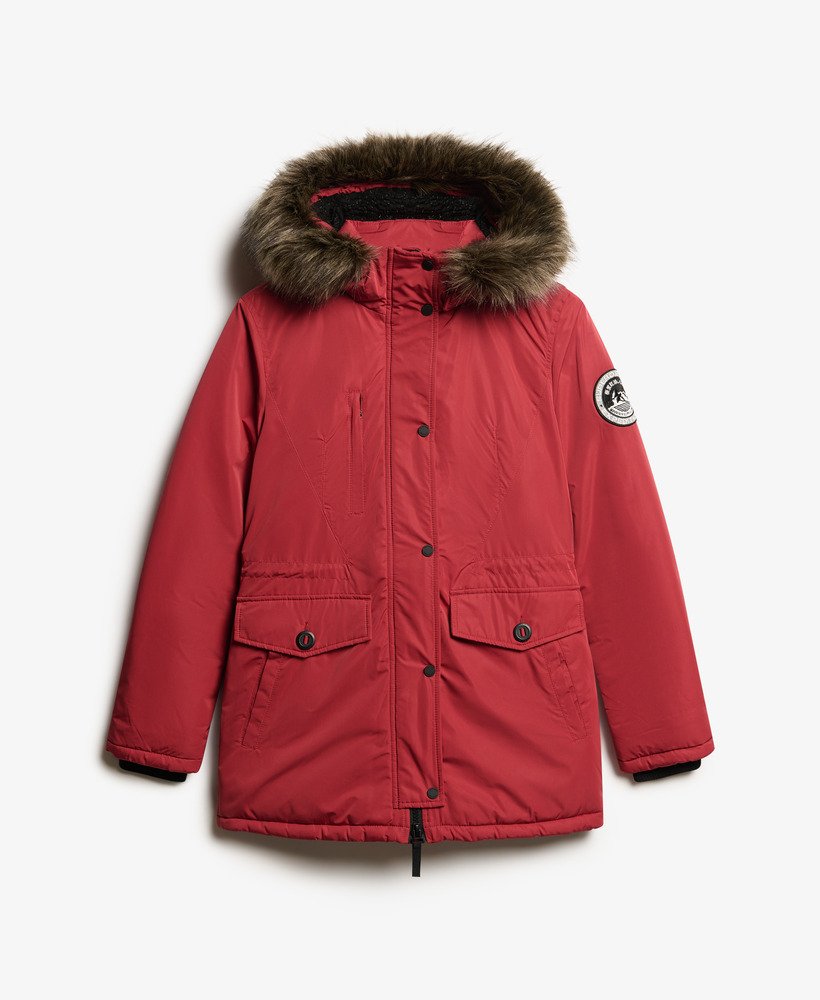 ashley everest parka-jas in baksteenrood