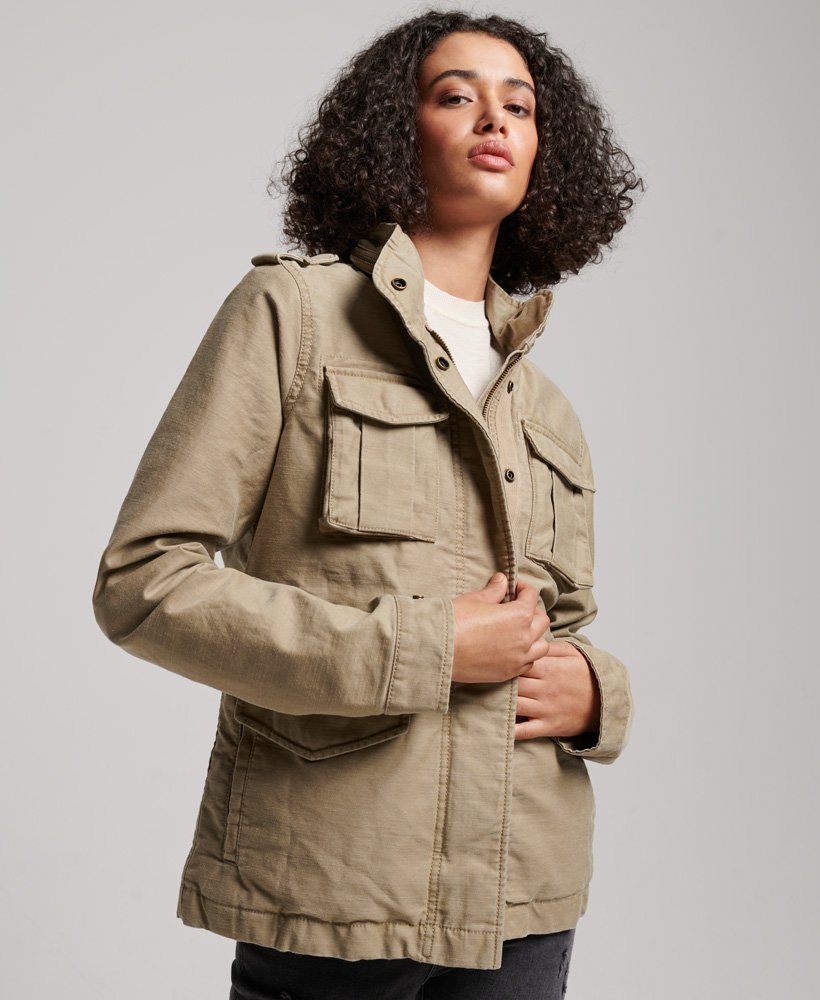 vintage m65-jas in canyon sand.